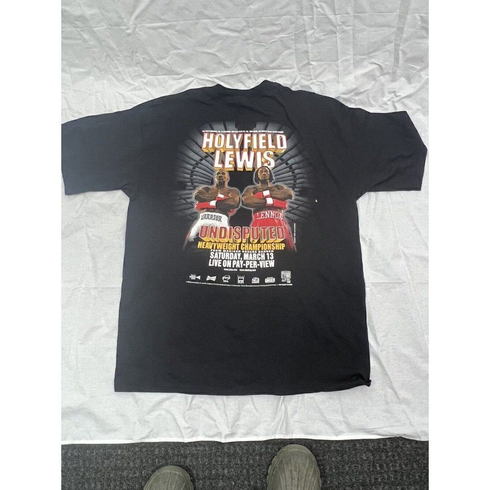 Deadstock 1999 Holyfield vs Lewis Undisputed Championship Boxing Size XL T Shirt